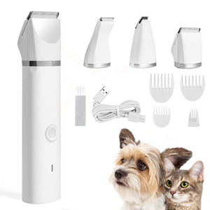 🐾 4 in 1 Pet Hair Clipper with 4 Blades Grooming Machine Trimmer & Nail Grinder 🐾 - 50% OFF😍 🎁