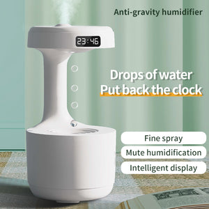 Anti-Gravity Humidifier With Clock Water Drop Backflow - 50% OFF 🎁